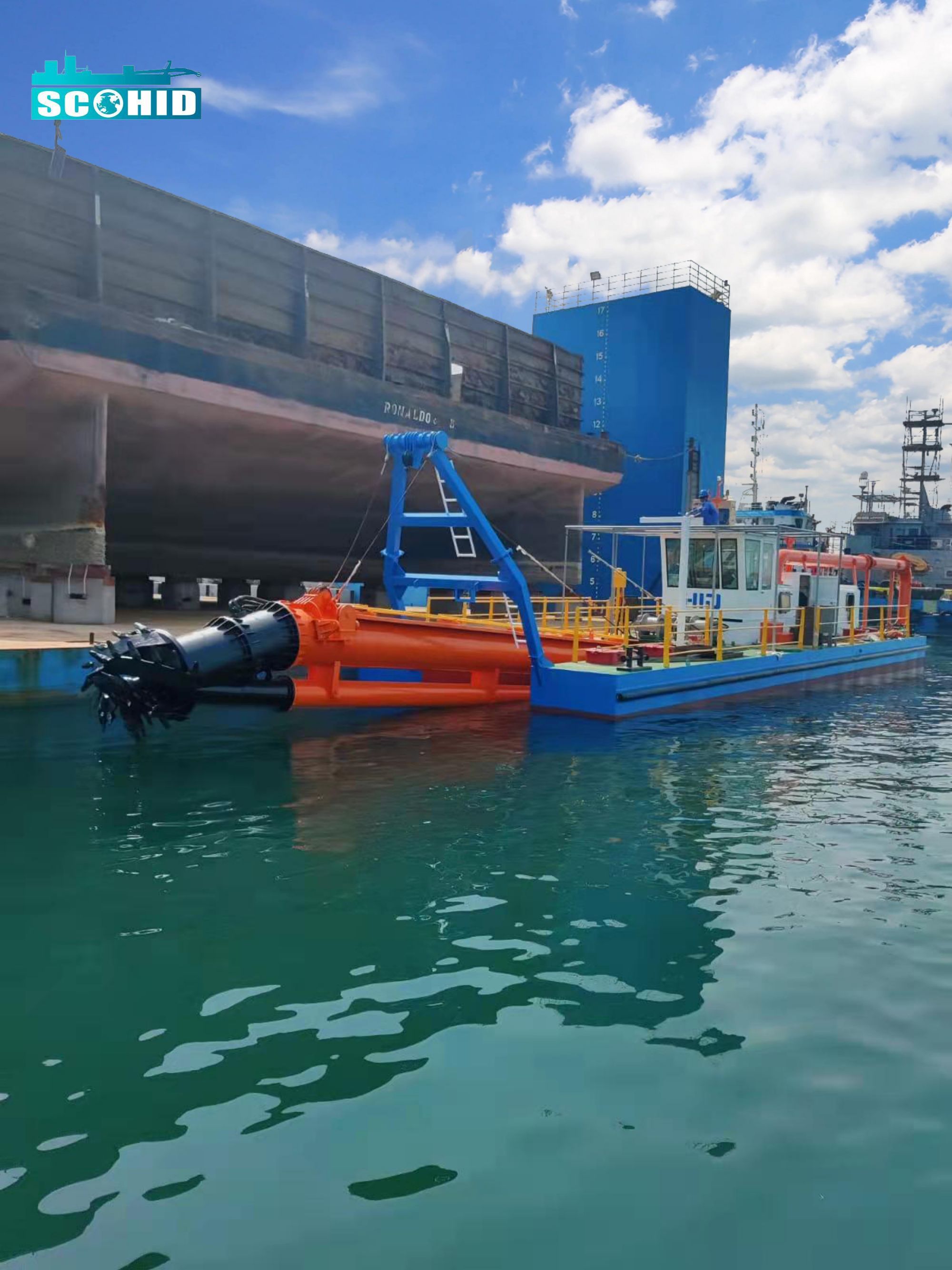 Draga de succión con cortador de 1400 m3/h para el proyecto de dragado del río Lake Reservoir