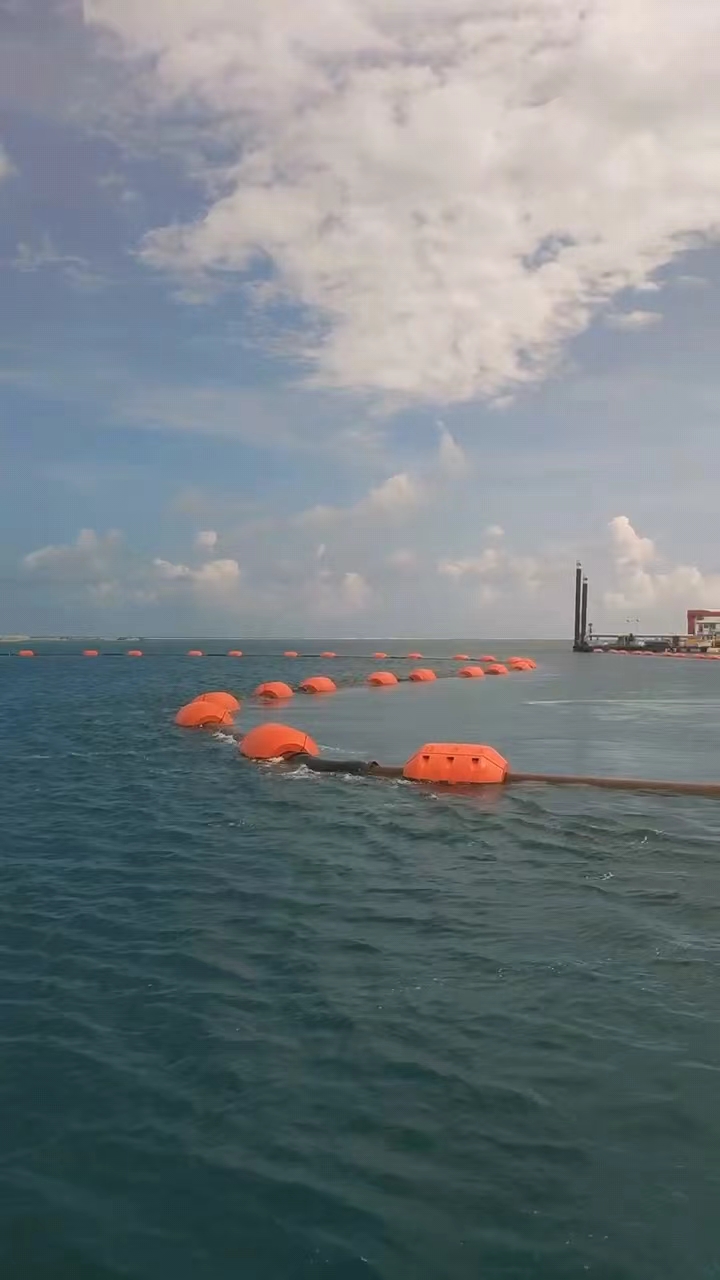 Venta de tuberías de flotador de aceite de lodo de arena de HDPE de dragado de industria marina