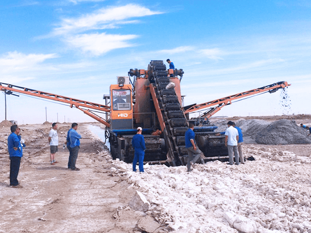 Minería de sal para exportar a Malasia