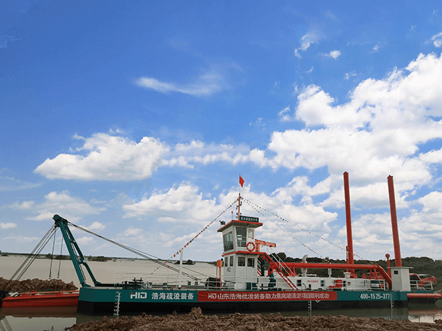  Draga de succión con cortador de dragado de río de venta caliente.