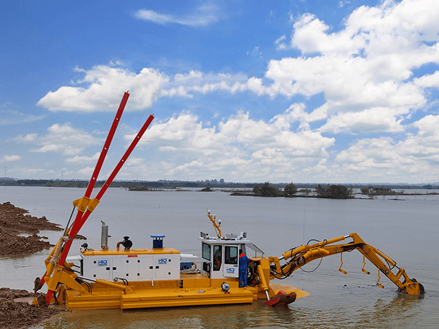 Solución inteligente para dragado de aguas poco profundas con capacidad de flujo de 600 m3/H de profundidad de dragado de 6,5 m 